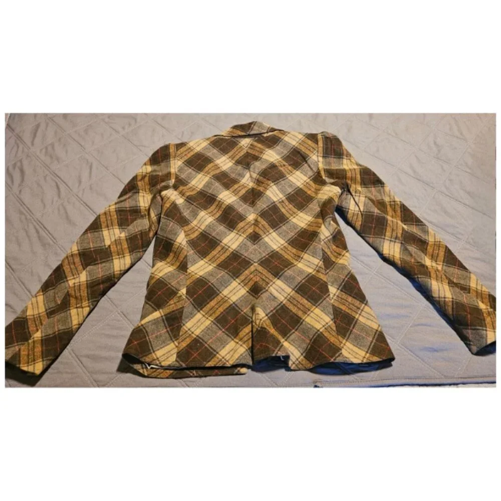 Smythe Les Vestes Cotton and Wool Plaid Blazer - Picture 3 of 4